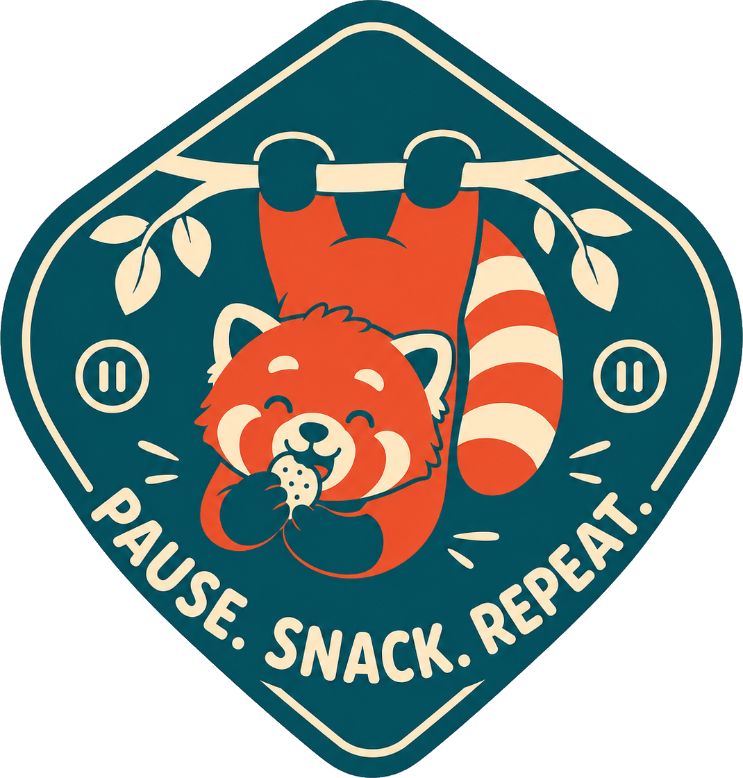 Roter Panda: PAUSE. SNACK. REPEAT.